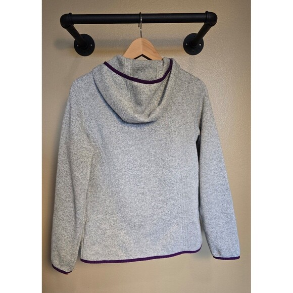Marmot Women's Full-Zip Fleece Hoody. Size large gray and purple - Picture 2 of 10